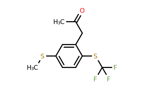 1805887-68-6 | 1-(5-(Methylthio)-2-(trifluoromethylthio)phenyl)propan-2-one