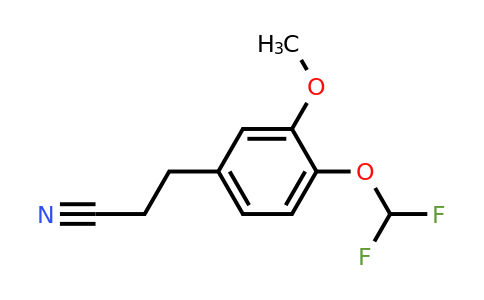 1805887-77-7 | 4-(Difluoromethoxy)-3-methoxyphenylpropanenitrile