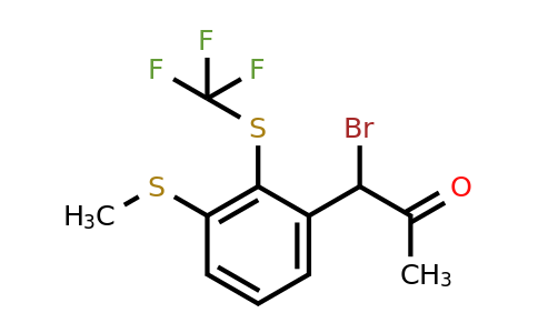 1805887-78-8 | 1-Bromo-1-(3-(methylthio)-2-(trifluoromethylthio)phenyl)propan-2-one