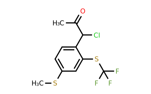 1805887-89-1 | 1-Chloro-1-(4-(methylthio)-2-(trifluoromethylthio)phenyl)propan-2-one