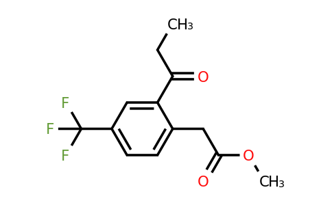 1805888-34-9 | Methyl 2-propionyl-4-(trifluoromethyl)phenylacetate