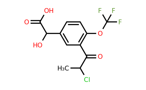 1805888-76-9 | 3-(2-Chloropropanoyl)-4-(trifluoromethoxy)mandelic acid