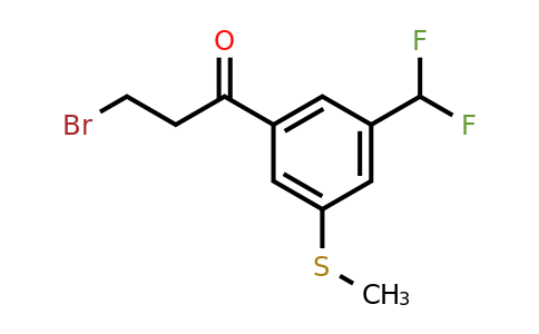 1805888-85-0 | 3-Bromo-1-(3-(difluoromethyl)-5-(methylthio)phenyl)propan-1-one