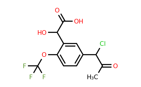 1805889-08-0 | 5-(1-Chloro-2-oxopropyl)-2-(trifluoromethoxy)mandelic acid