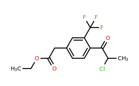 1805889-28-4 | Ethyl 4-(2-chloropropanoyl)-3-(trifluoromethyl)phenylacetate