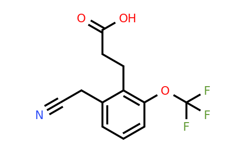 1805889-30-8 | 2-(2-Carboxyethyl)-3-(trifluoromethoxy)phenylacetonitrile