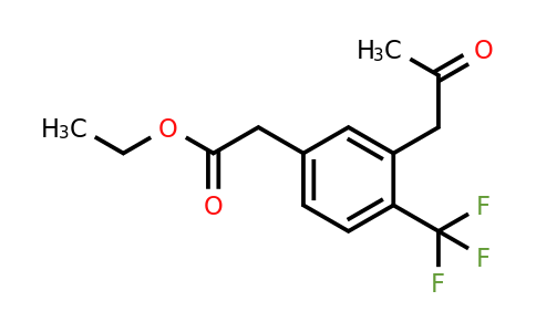 1805889-40-0 | Ethyl 3-(2-oxopropyl)-4-(trifluoromethyl)phenylacetate