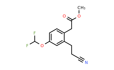1805889-49-9 | Methyl 2-(2-cyanoethyl)-4-(difluoromethoxy)phenylacetate