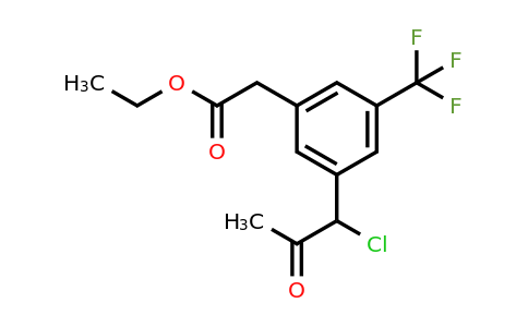 1805889-58-0 | Ethyl 3-(1-chloro-2-oxopropyl)-5-(trifluoromethyl)phenylacetate