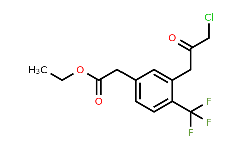 1805889-66-0 | Ethyl 3-(3-chloro-2-oxopropyl)-4-(trifluoromethyl)phenylacetate