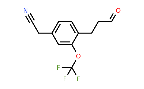 1805889-70-6 | 4-(3-Oxopropyl)-3-(trifluoromethoxy)phenylacetonitrile