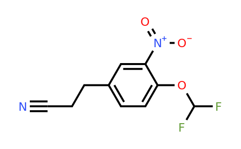 1805889-74-0 | 4-(Difluoromethoxy)-3-nitrophenylpropanenitrile