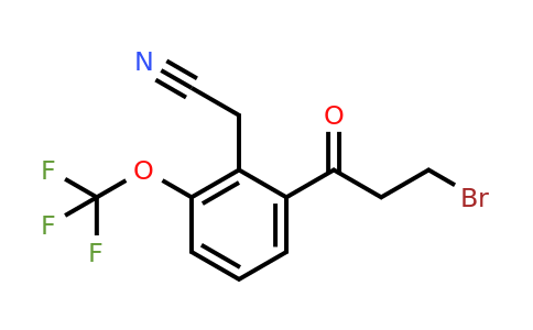 1805889-83-1 | 2-(3-Bromopropanoyl)-6-(trifluoromethoxy)phenylacetonitrile