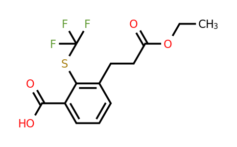 1805889-85-3 | 3-(3-Ethoxy-3-oxopropyl)-2-(trifluoromethylthio)benzoic acid