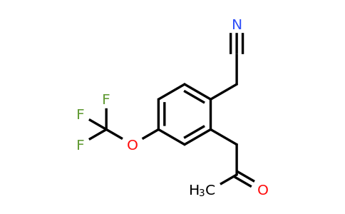 1805889-99-9 | 2-(2-Oxopropyl)-4-(trifluoromethoxy)phenylacetonitrile