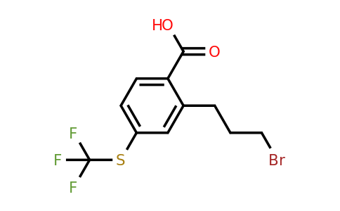 1805890-00-9 | 2-(3-Bromopropyl)-4-(trifluoromethylthio)benzoic acid
