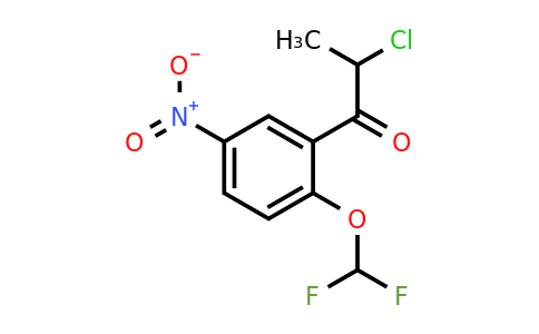 2-Chloro-1-(2-(difluoromethoxy)-5-nitrophenyl)propan-1-one