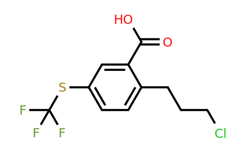 1805890-15-6 | 2-(3-Chloropropyl)-5-(trifluoromethylthio)benzoic acid