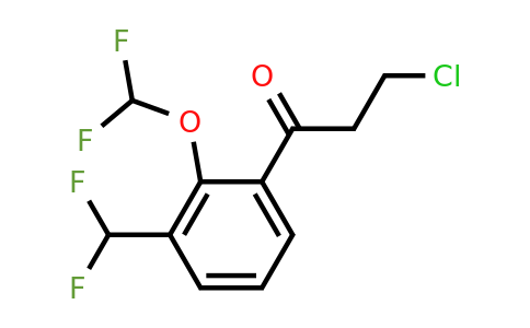 1805890-18-9 | 3-Chloro-1-(2-(difluoromethoxy)-3-(difluoromethyl)phenyl)propan-1-one