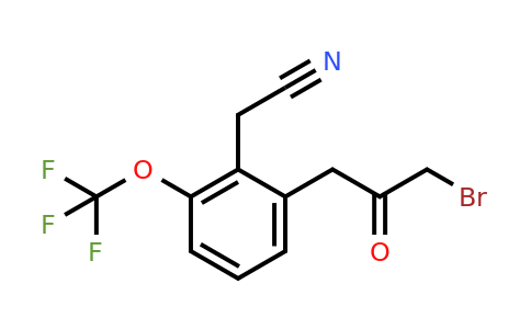 1805890-19-0 | 2-(3-Bromo-2-oxopropyl)-6-(trifluoromethoxy)phenylacetonitrile