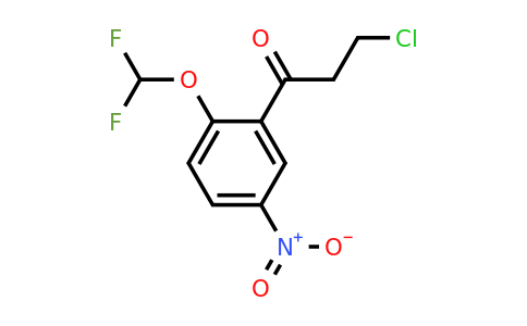 1805890-21-4 | 3-Chloro-1-(2-(difluoromethoxy)-5-nitrophenyl)propan-1-one