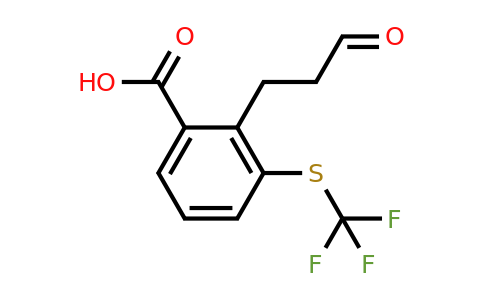 1805890-22-5 | 2-(3-Oxopropyl)-3-(trifluoromethylthio)benzoic acid