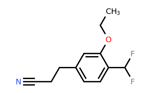1805890-30-5 | 4-(Difluoromethyl)-3-ethoxyphenylpropanenitrile