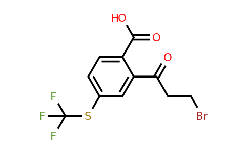 1805890-34-9 | 2-(3-Bromopropanoyl)-4-(trifluoromethylthio)benzoic acid