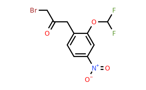 1805890-40-7 | 1-Bromo-3-(2-(difluoromethoxy)-4-nitrophenyl)propan-2-one
