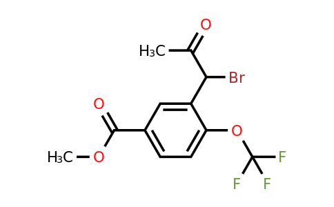 1805890-58-7 | Methyl 3-(1-bromo-2-oxopropyl)-4-(trifluoromethoxy)benzoate