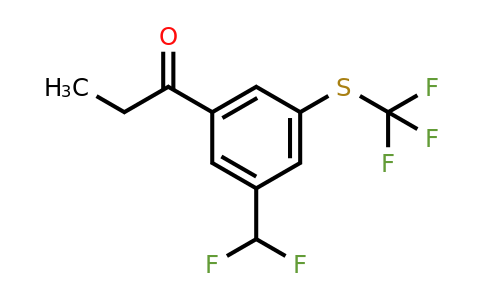 1805890-63-4 | 1-(3-(Difluoromethyl)-5-(trifluoromethylthio)phenyl)propan-1-one
