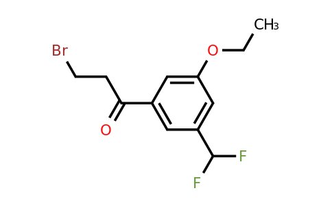 1805890-64-5 | 3-Bromo-1-(3-(difluoromethyl)-5-ethoxyphenyl)propan-1-one