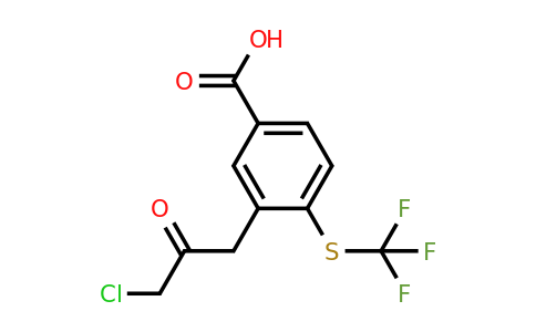 1805890-91-8 | 3-(3-Chloro-2-oxopropyl)-4-(trifluoromethylthio)benzoic acid
