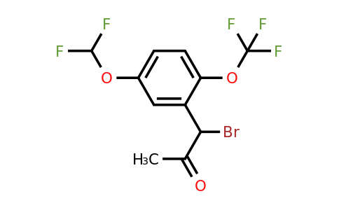 1805890-96-3 | 1-Bromo-1-(5-(difluoromethoxy)-2-(trifluoromethoxy)phenyl)propan-2-one
