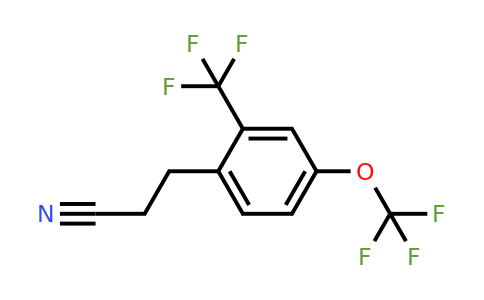 1805891-02-4 | 3-(4-(Trifluoromethoxy)-2-(trifluoromethyl)phenyl)propanenitrile
