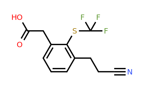 1805891-07-9 | 3-(2-Cyanoethyl)-2-(trifluoromethylthio)phenylacetic acid