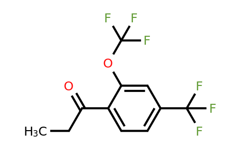 1805891-14-8 | 1-(2-(Trifluoromethoxy)-4-(trifluoromethyl)phenyl)propan-1-one