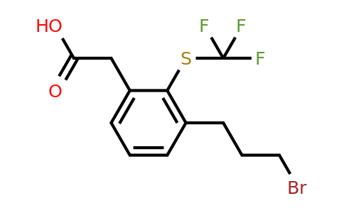 1805891-15-9 | 3-(3-Bromopropyl)-2-(trifluoromethylthio)phenylacetic acid