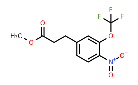1805891-23-9 | Methyl 3-(4-nitro-3-(trifluoromethoxy)phenyl)propanoate