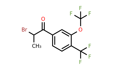 1805891-26-2 | 2-Bromo-1-(3-(trifluoromethoxy)-4-(trifluoromethyl)phenyl)propan-1-one