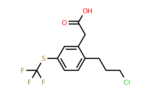 1805891-27-3 | 2-(3-Chloropropyl)-5-(trifluoromethylthio)phenylacetic acid