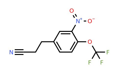 1805891-30-8 | 3-(3-Nitro-4-(trifluoromethoxy)phenyl)propanenitrile