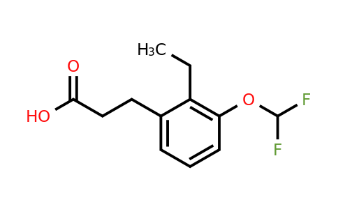 1805891-33-1 | 3-(Difluoromethoxy)-2-ethylphenylpropanoic acid