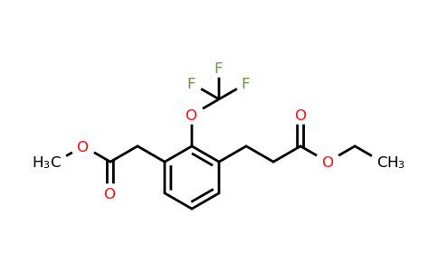 1805891-43-3 | Methyl 3-(3-ethoxy-3-oxopropyl)-2-(trifluoromethoxy)phenylacetate