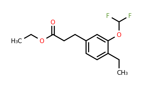 1805891-44-4 | Ethyl 3-(difluoromethoxy)-4-ethylphenylpropanoate