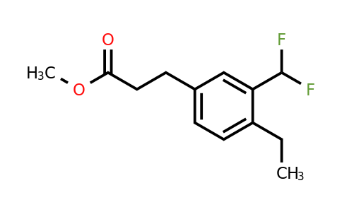 1805891-51-3 | Methyl 3-(difluoromethyl)-4-ethylphenylpropanoate
