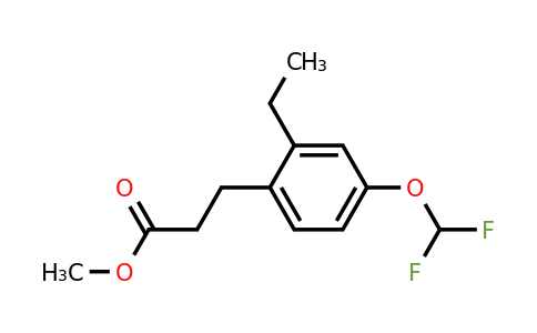 1805891-58-0 | Methyl 4-(difluoromethoxy)-2-ethylphenylpropanoate