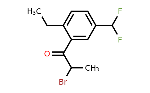 1805891-62-6 | 2-Bromo-1-(5-(difluoromethyl)-2-ethylphenyl)propan-1-one