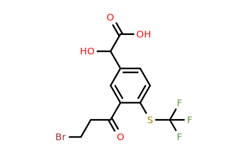 1805891-89-7 | 3-(3-Bromopropanoyl)-4-(trifluoromethylthio)mandelic acid