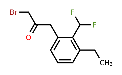 1805891-96-6 | 1-Bromo-3-(2-(difluoromethyl)-3-ethylphenyl)propan-2-one